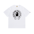 Bathing Shark and ape head print T-Shirt NextBlock