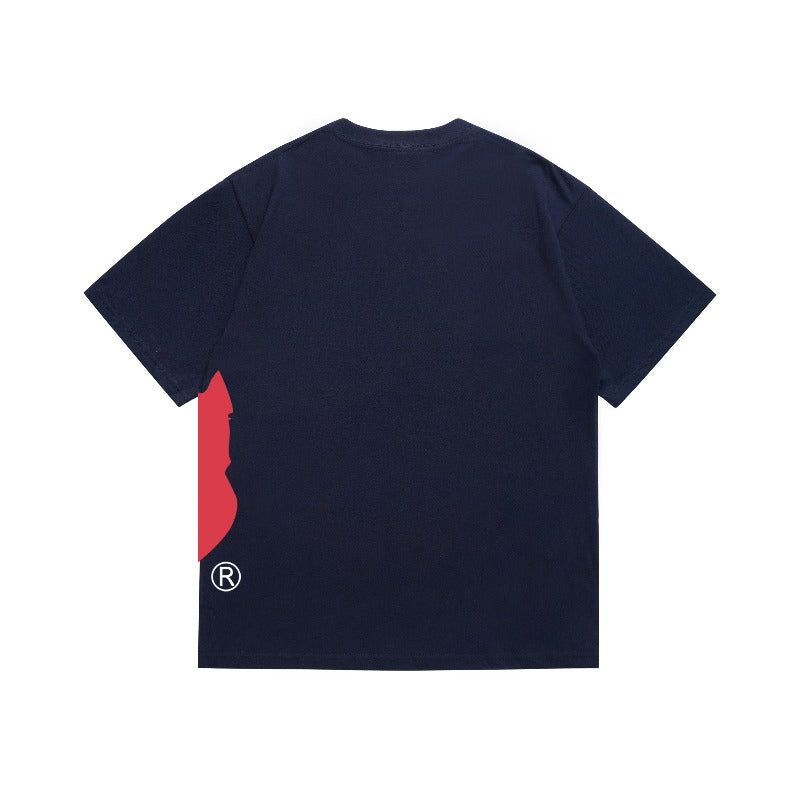 Bathing Shark and ape head print T Shirts NextBlock
