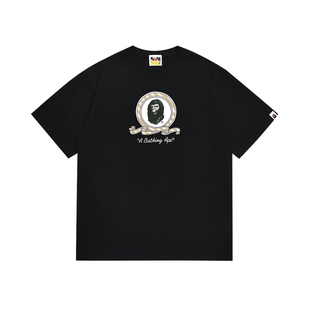Bathing Shark and ape head print T Shirts NextBlock