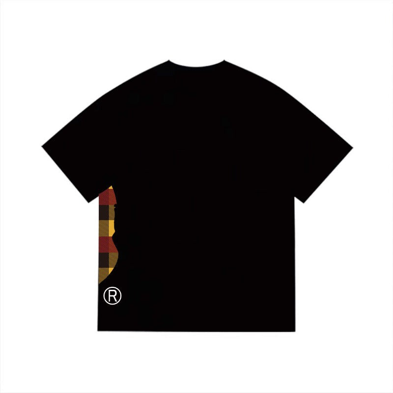 Bathing Shark and ape head print T Shirts NextBlock
