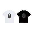 Bathing Shark and ape head print T-Shirt NextBlock