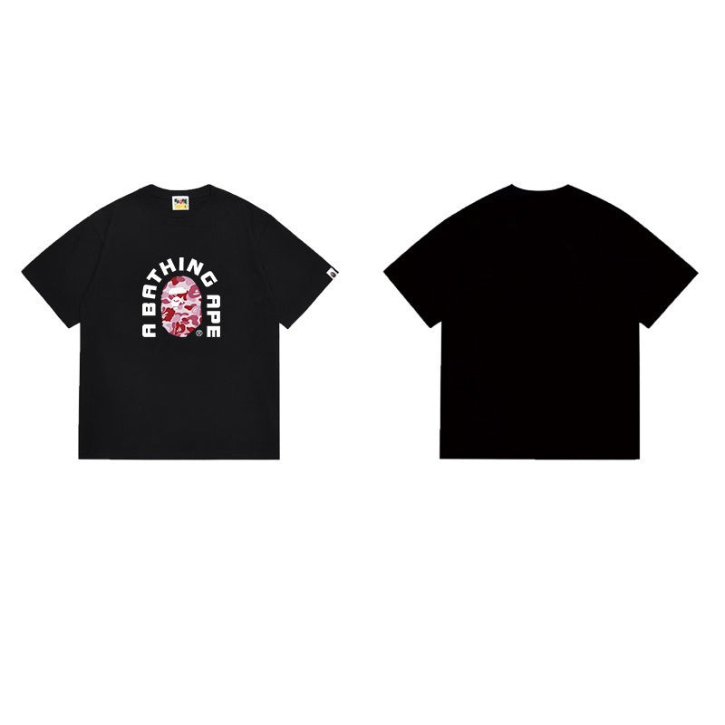 Bathing Shark and ape head print T Shirts NextBlock