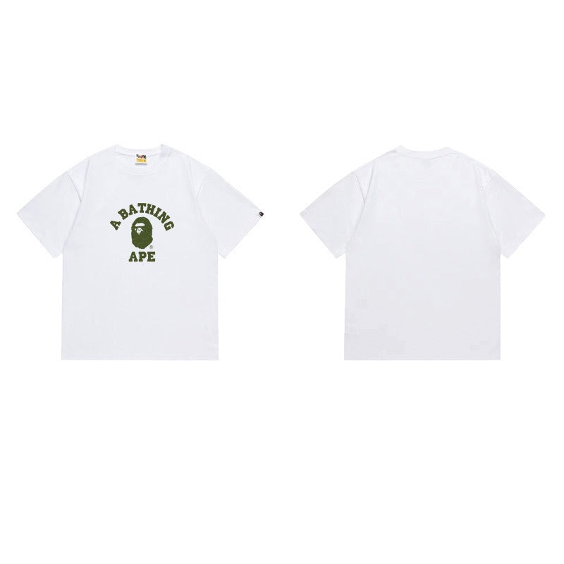 Bathing Shark and ape head print T Shirts NextBlock