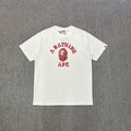 Bathing Shark and ape head print T-Shirt NextBlock