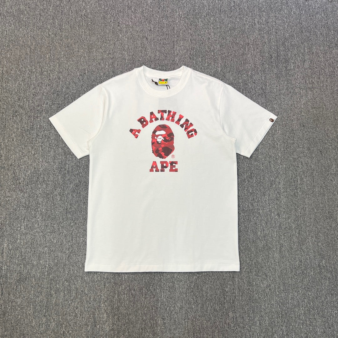 Bathing Shark and ape head print T-Shirt NextBlock