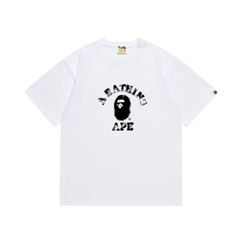 Bathing Shark and ape head print T Shirts NextBlock