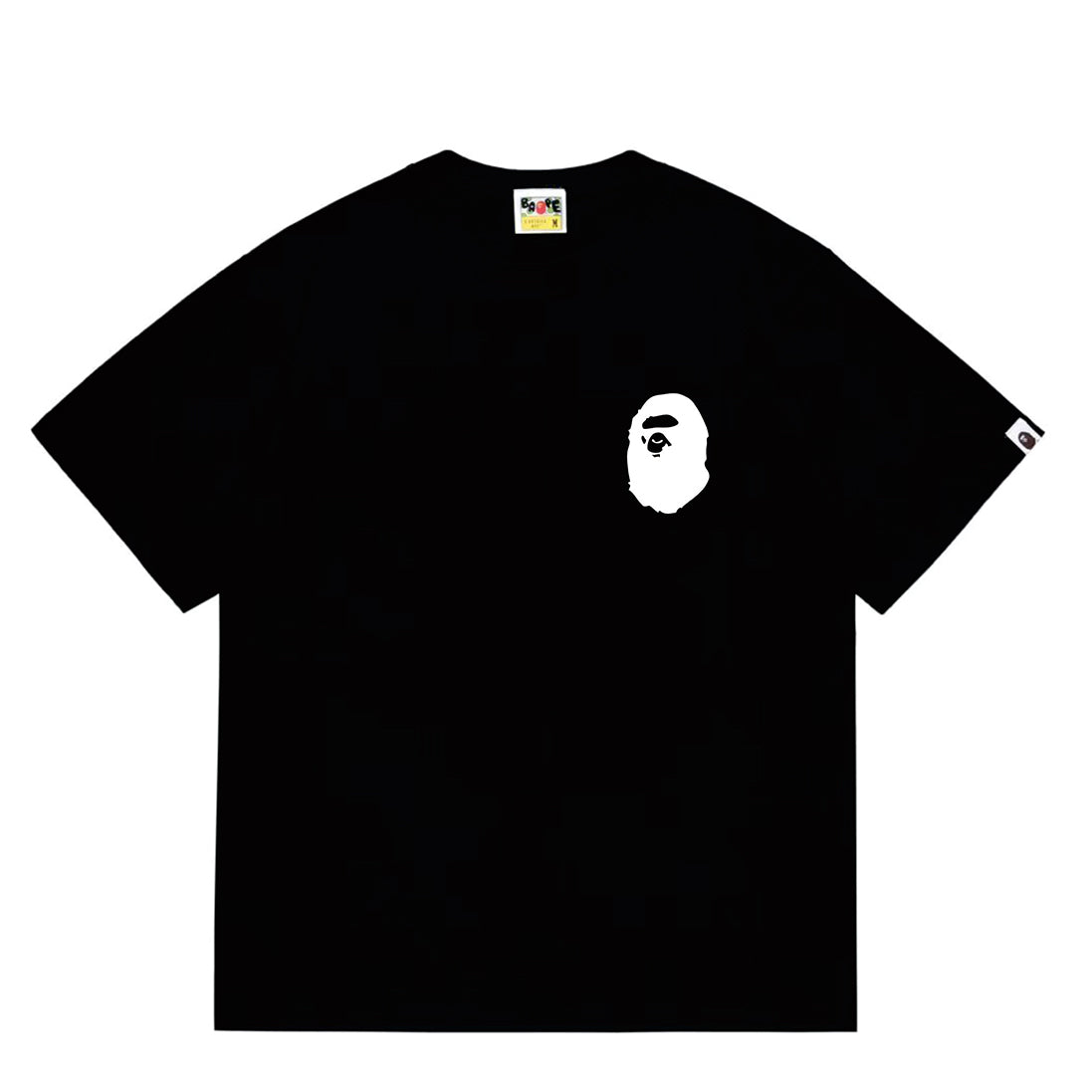 Bathing Shark and ape head print T-Shirt NextBlock