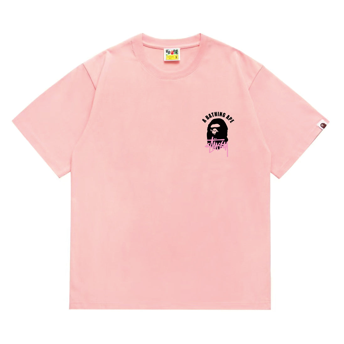 Bathing Shark and ape head print T-Shirt NextBlock