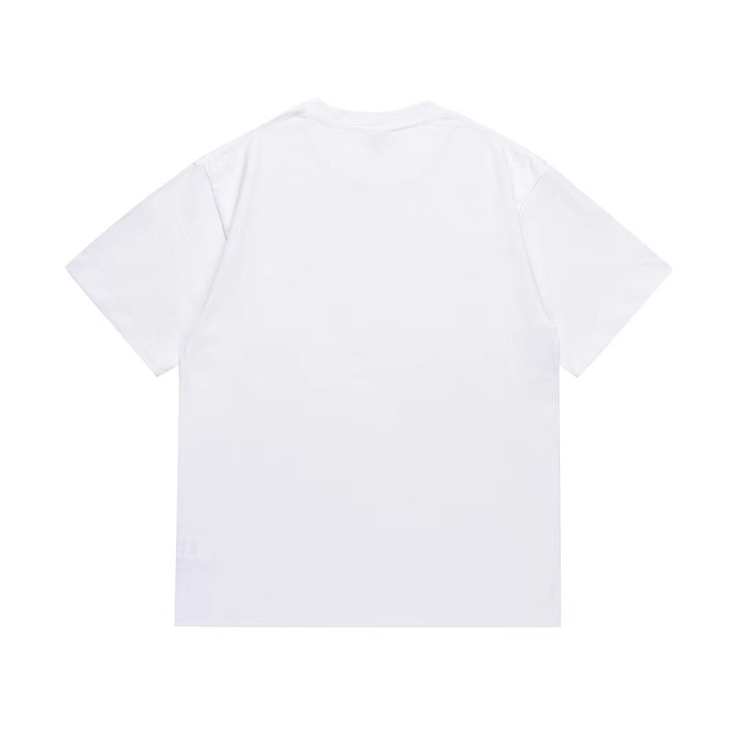 Bathing Shark and ape head print T-Shirt NextBlock