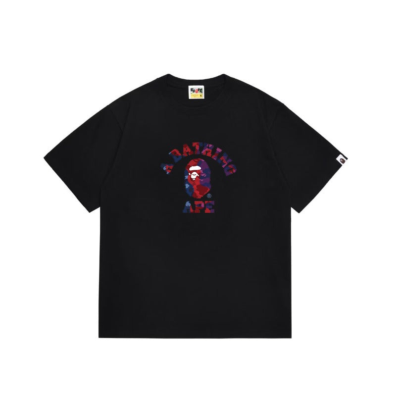 Bathing Shark and ape head print T Shirts NextBlock