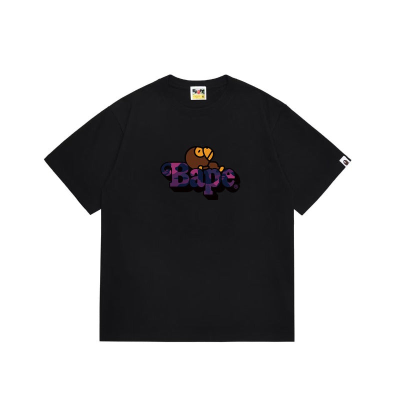 Bathing Shark and ape head print T Shirts NextBlock