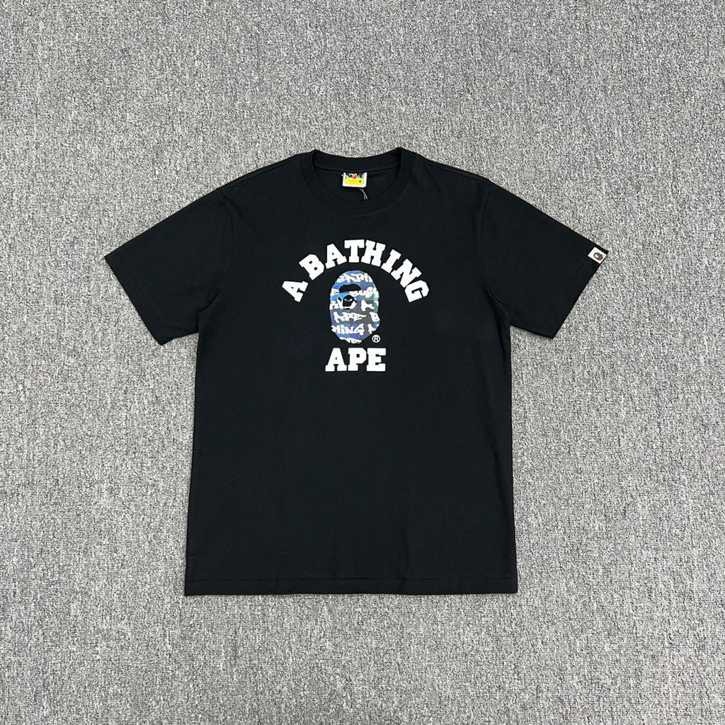 Bathing Shark and ape head print T-Shirt NextBlock