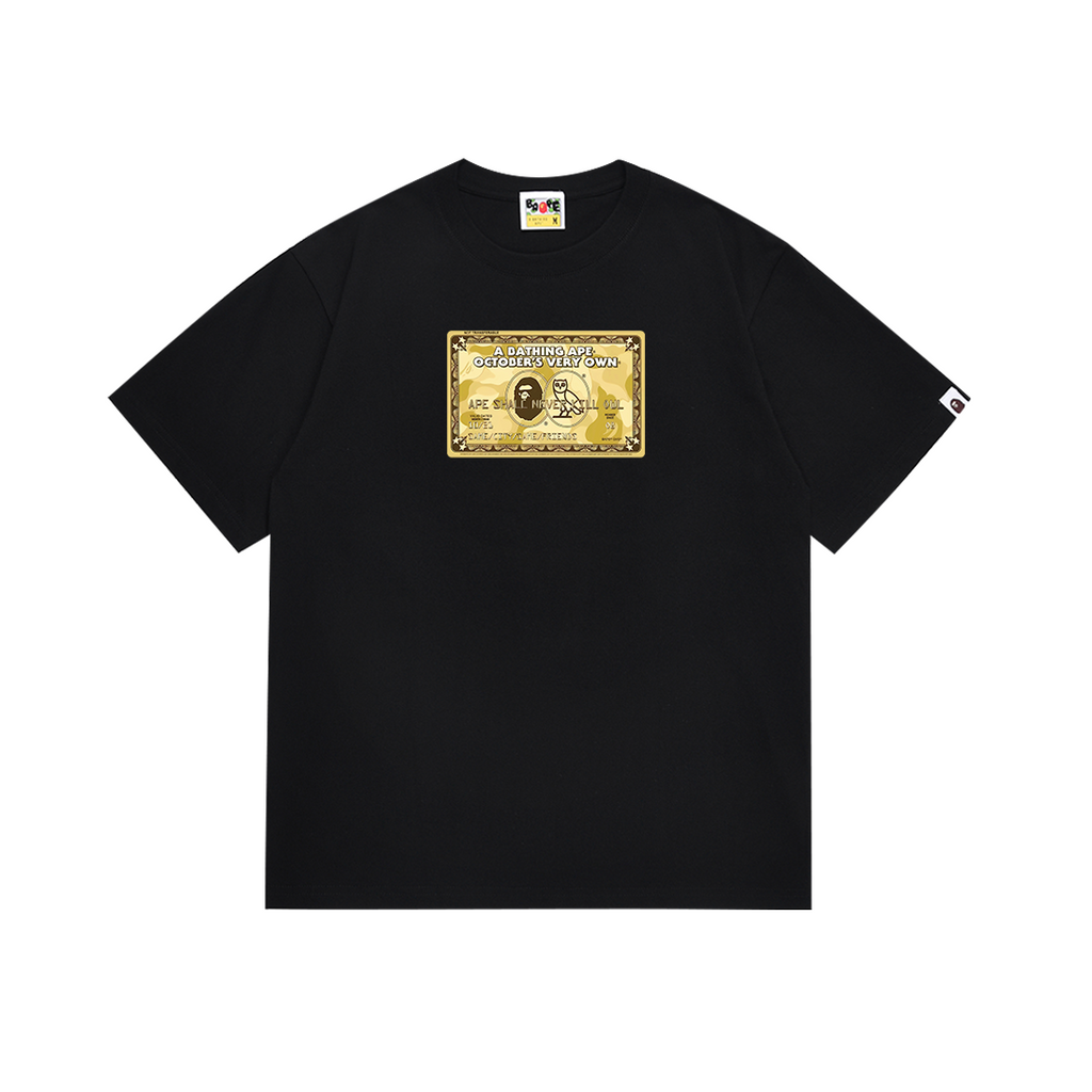 Bathing Shark and ape head print T-Shirt NextBlock
