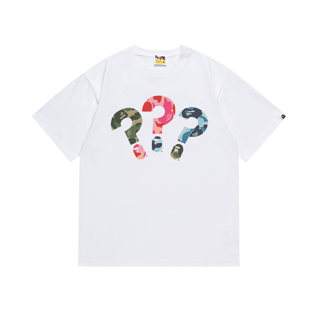 Bathing Shark and ape head print T-Shirt NextBlock
