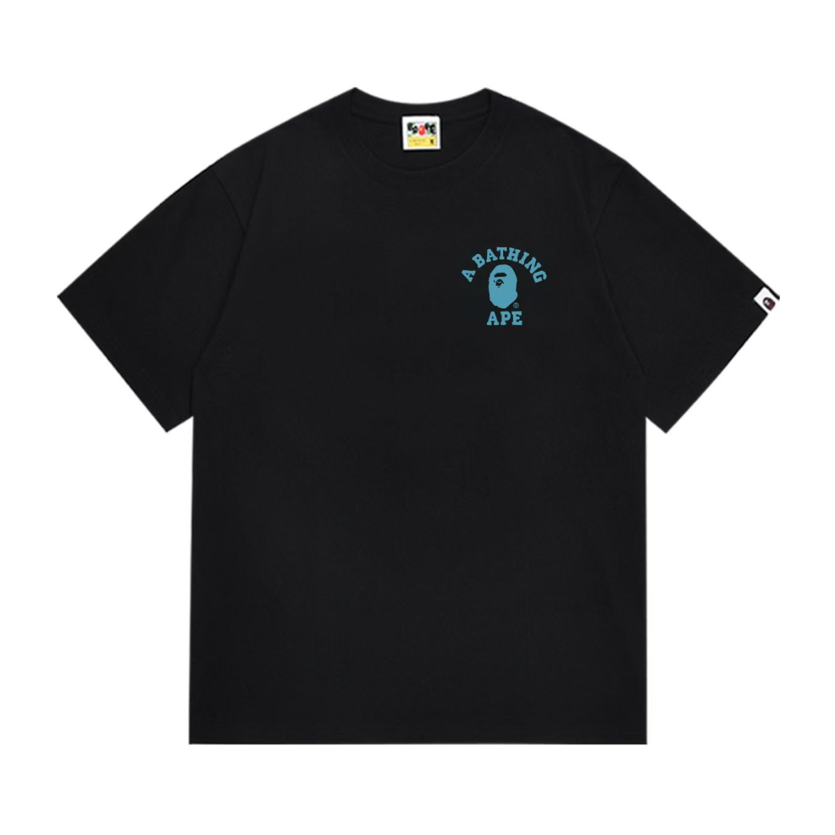 Bathing Shark and ape head print T-Shirt NextBlock