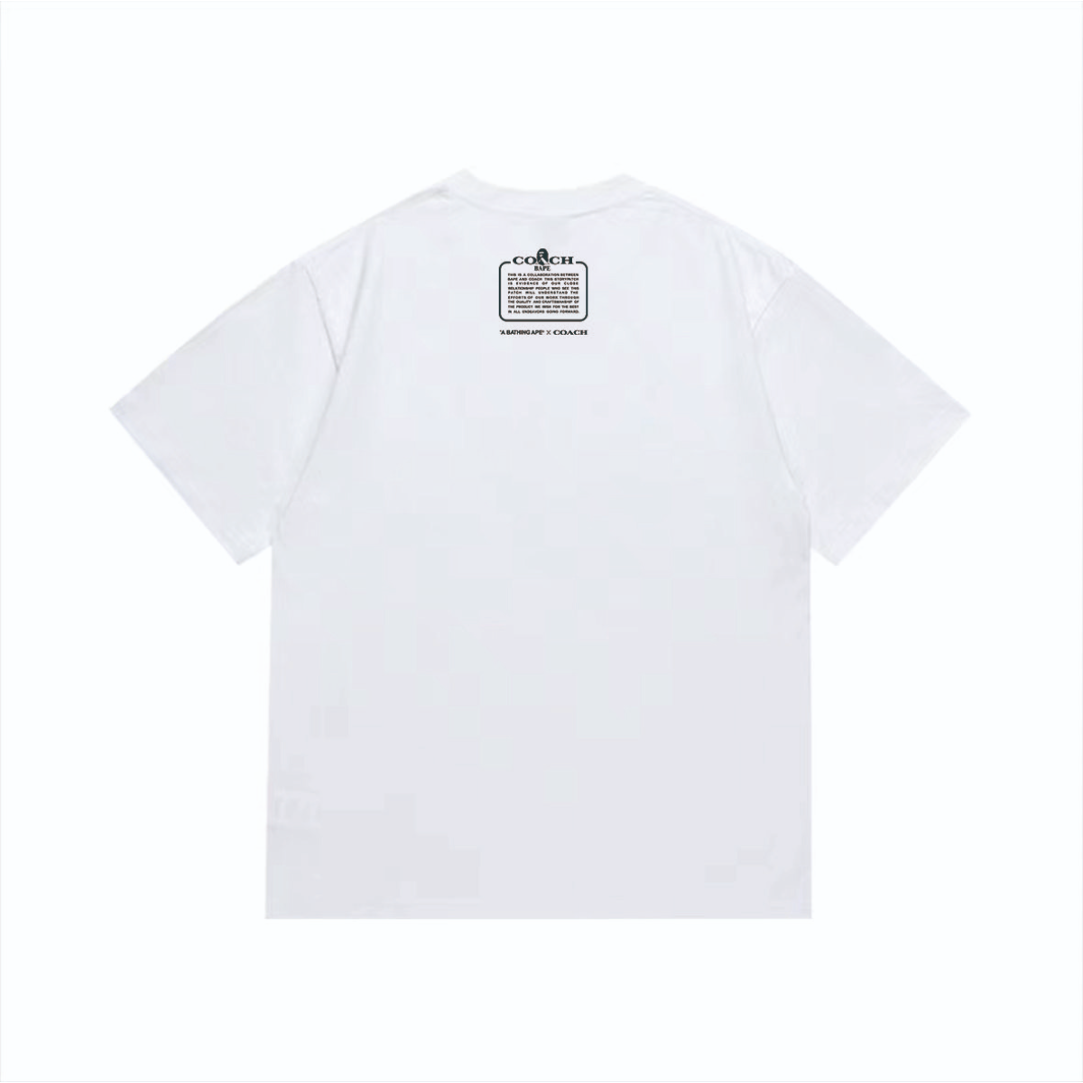 Bathing Shark and ape head print T-Shirt NextBlock