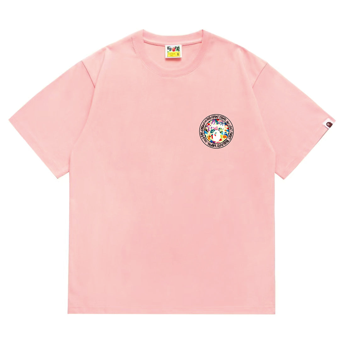 Bathing Shark and ape head print T-Shirt NextBlock