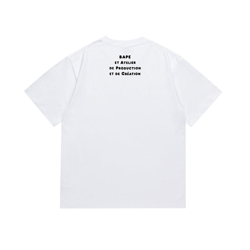 Bathing Shark and ape head print T Shirt NextBlock