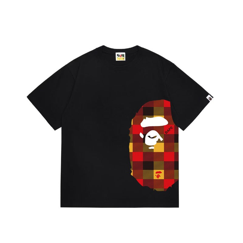 Bathing Shark and ape head print T Shirts NextBlock