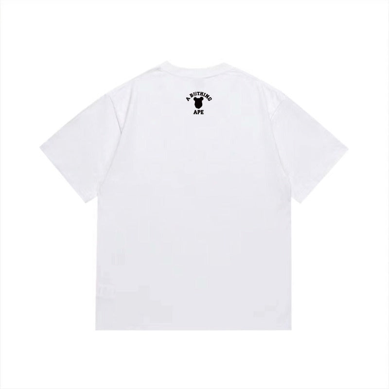 Bathing Shark and ape head print T Shirts NextBlock