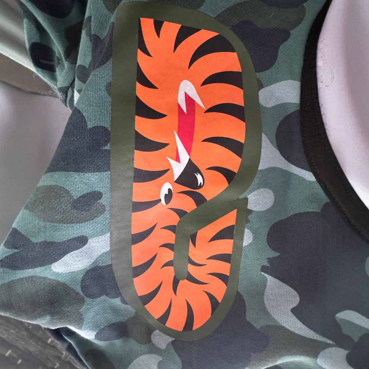 Bathing Shark and ape head print hoode BAPE hip hop trendy zipper NextBlock