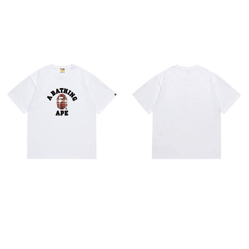 Bathing Shark and ape head print T Shirts NextBlock