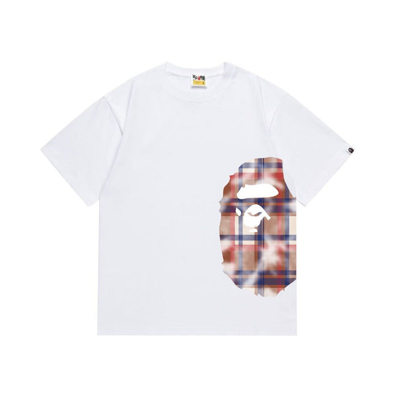 Bathing Shark and ape head print T Shirts NextBlock