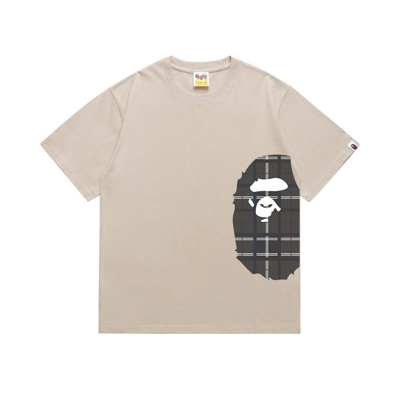 Bathing Shark and ape head print T Shirts NextBlock