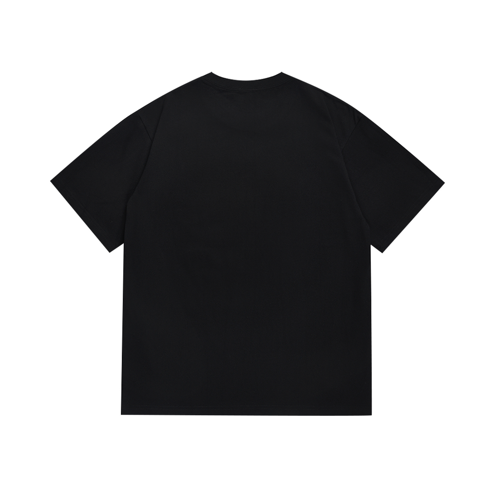 Bathing Shark and ape head print T-Shirt NextBlock