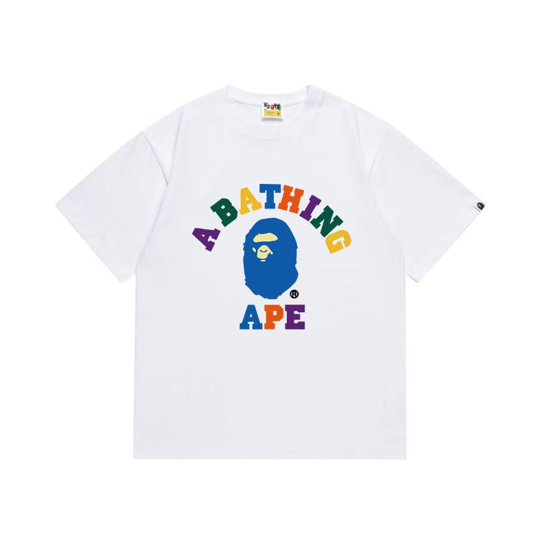 Bathing Shark and ape head print T Shirts NextBlock