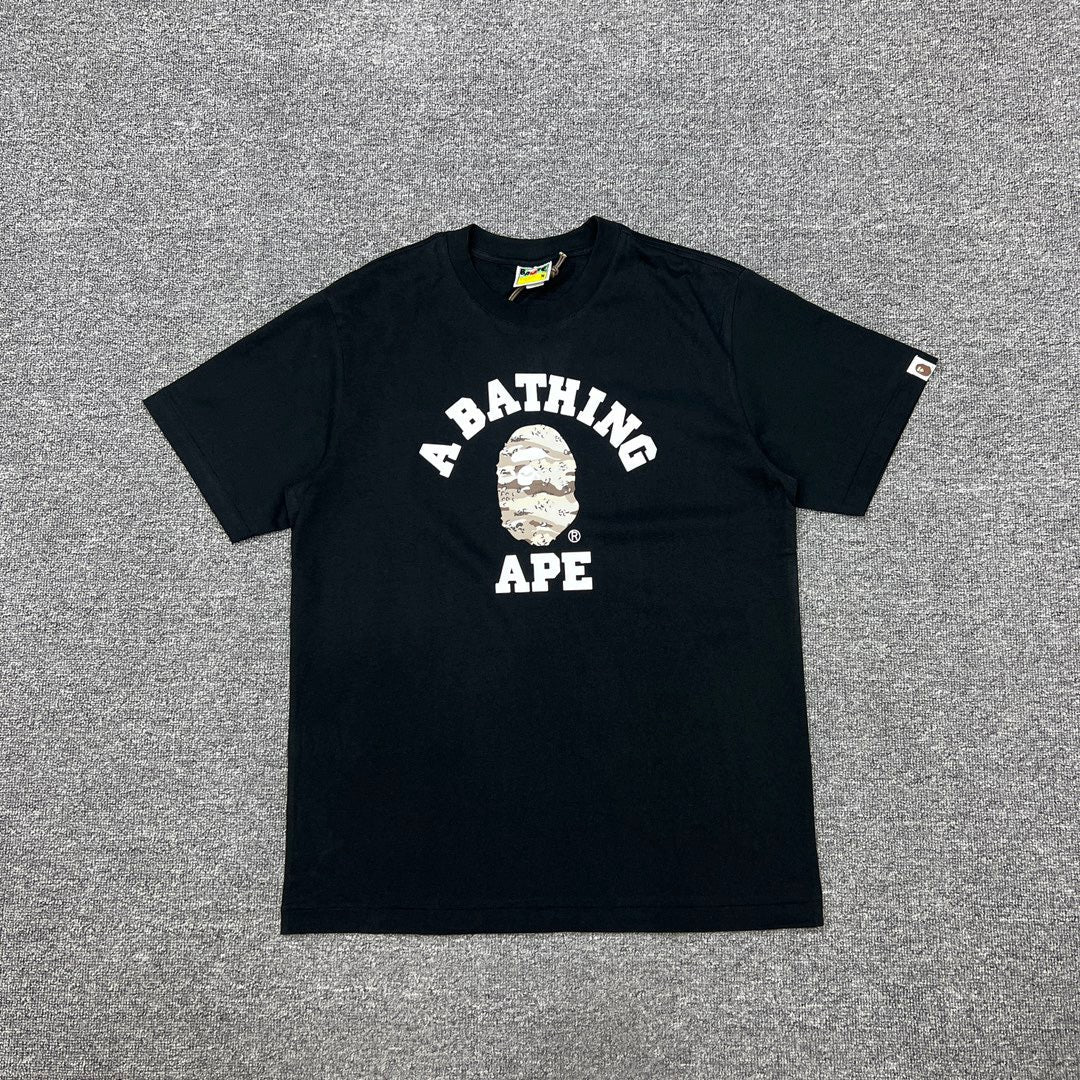 Bathing Shark and ape head print T-Shirt NextBlock