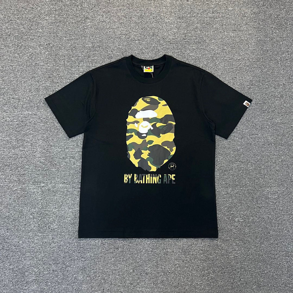 Bathing Shark and ape head print T-Shirt NextBlock