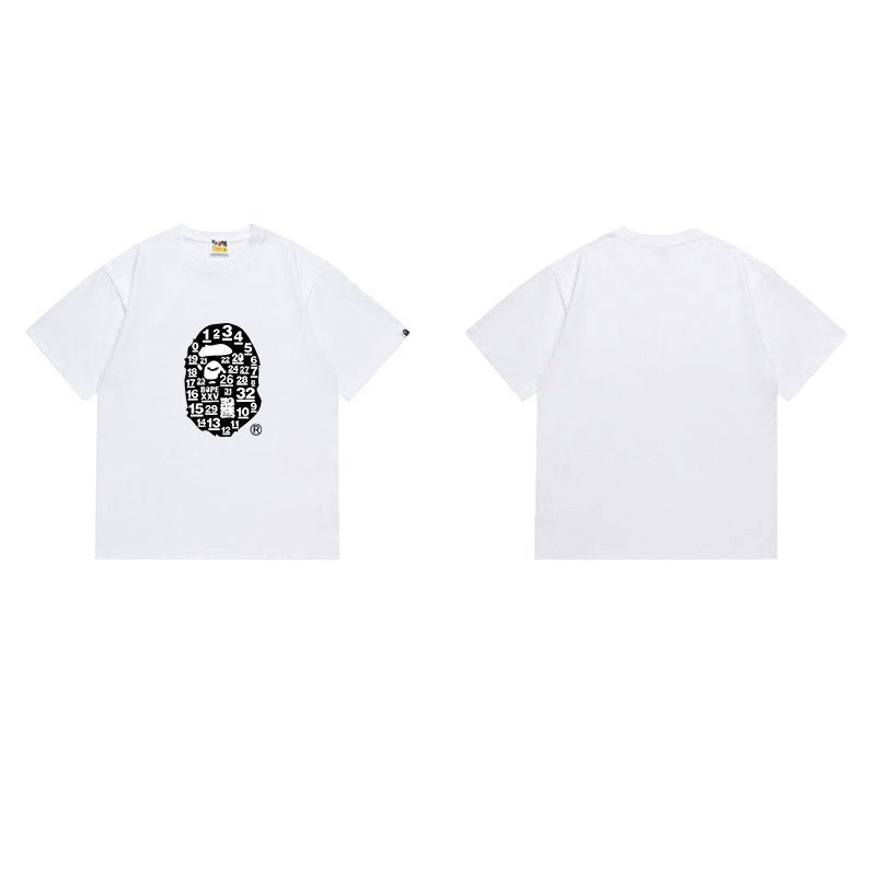 Bathing Shark and ape head print T Shirts NextBlock