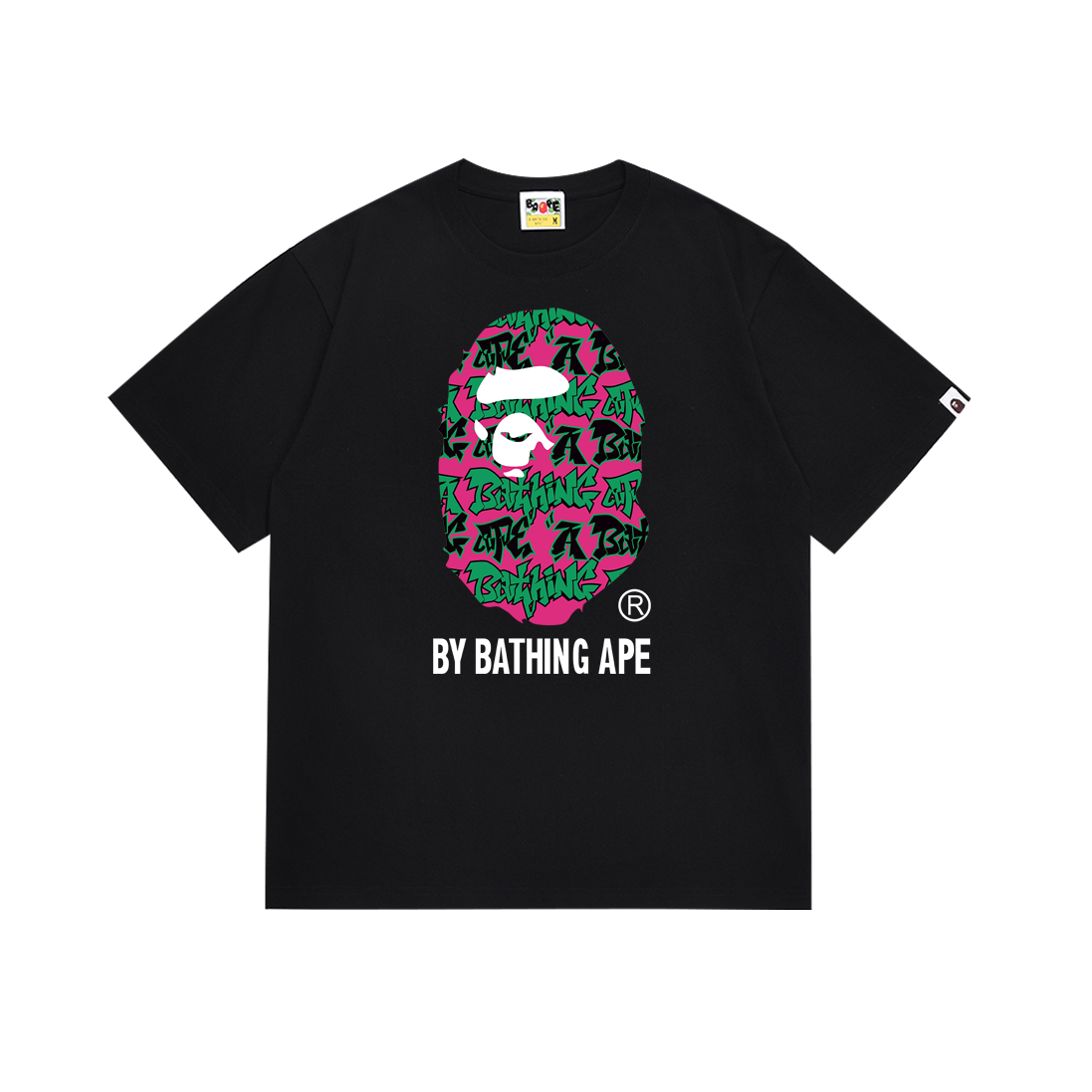 Bathing Shark and ape head print T Shirts NextBlock