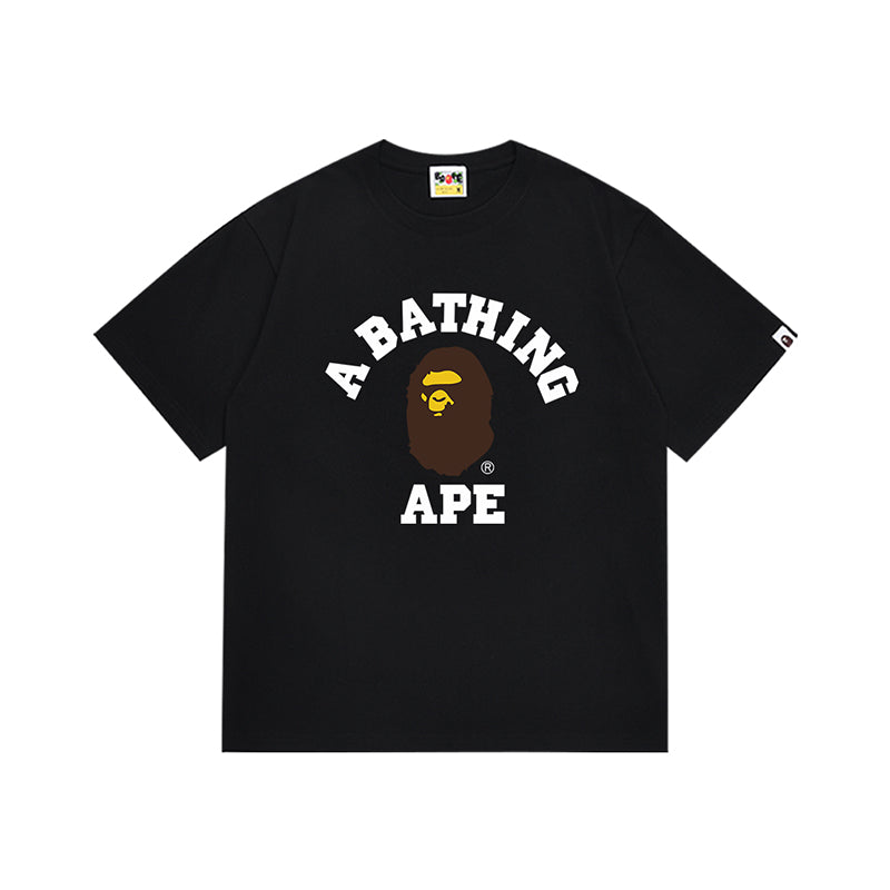 Bathing Shark and ape head print T Shirt NextBlock