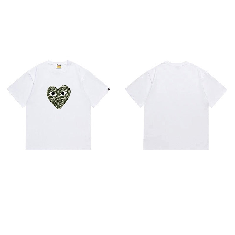 Bathing Shark and ape head print T Shirts NextBlock
