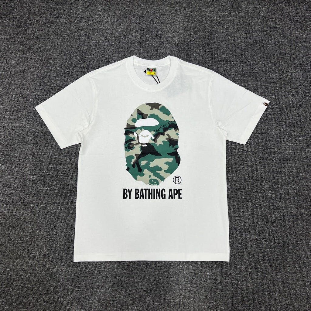 Bathing Shark and ape head print T-Shirt NextBlock