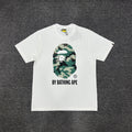 Bathing Shark and ape head print T-Shirt NextBlock