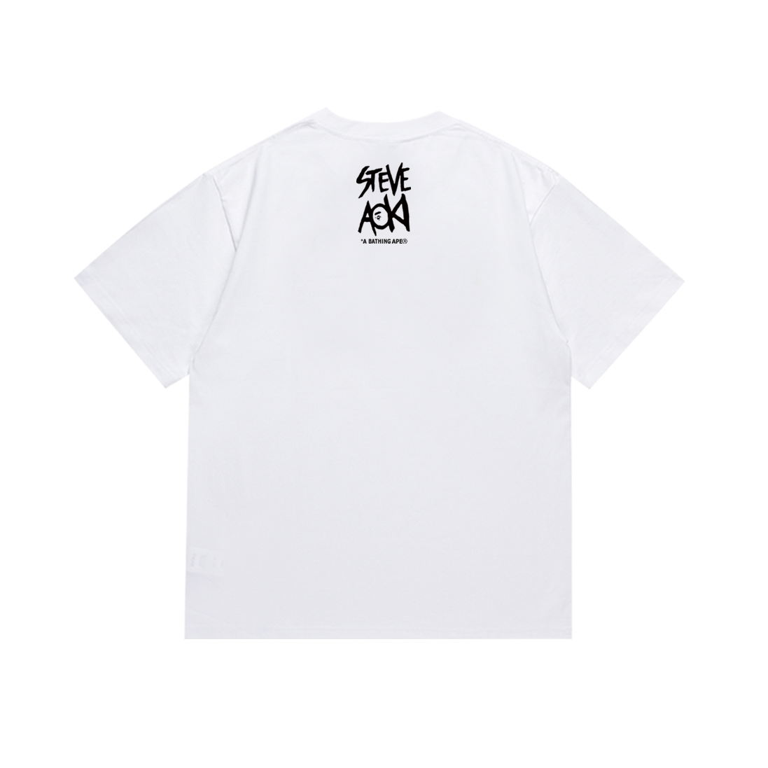 Bathing Shark and ape head print T-Shirt NextBlock