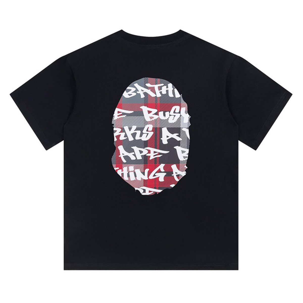 Bathing Shark and ape head print T-Shirt NextBlock