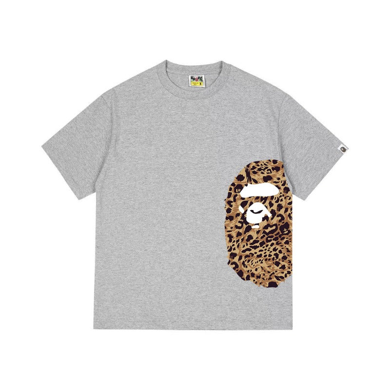 Bathing Shark and ape head print T Shirts NextBlock