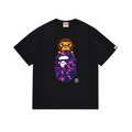 Bathing Shark and ape head print T-Shirt NextBlock