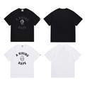 Bathing Shark and ape head print T-Shirt NextBlock