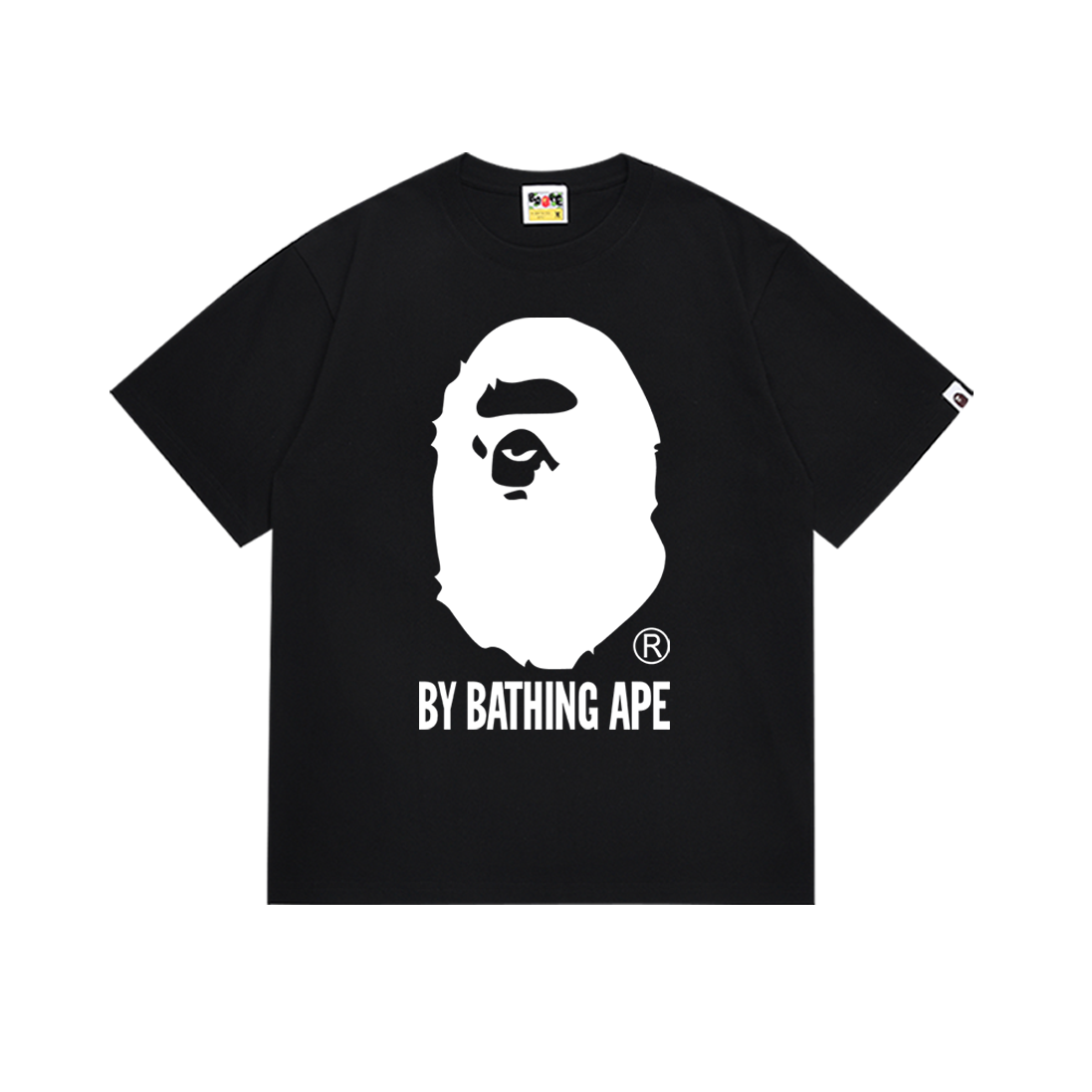 Bathing Shark and ape head print T-Shirt NextBlock