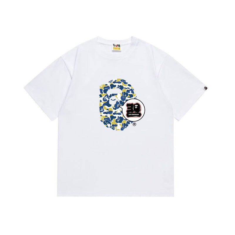 Bathing Shark and ape head print T Shirts NextBlock
