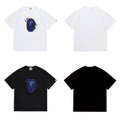 Bathing Shark and ape head print T Shirts NextBlock