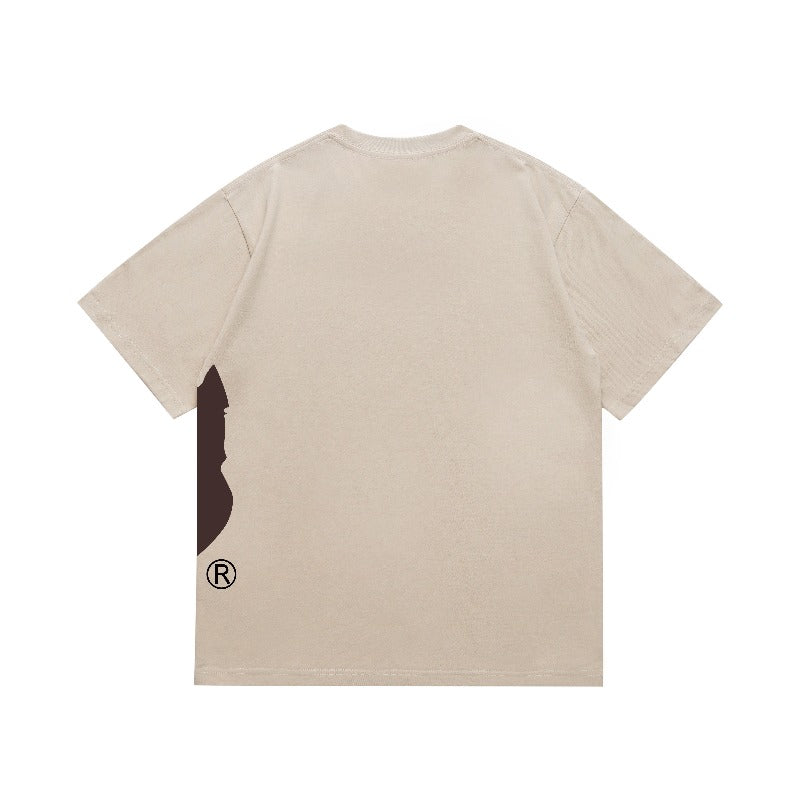 Bathing Shark and ape head print T Shirts NextBlock