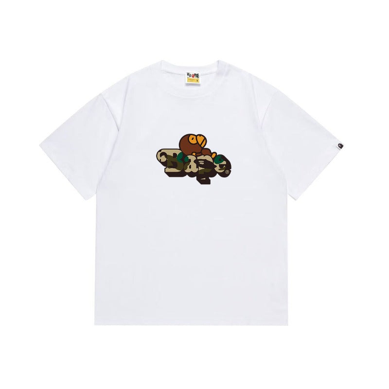 Bathing Shark and ape head print T Shirts NextBlock
