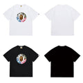Bathing Shark and ape head print T Shirts NextBlock