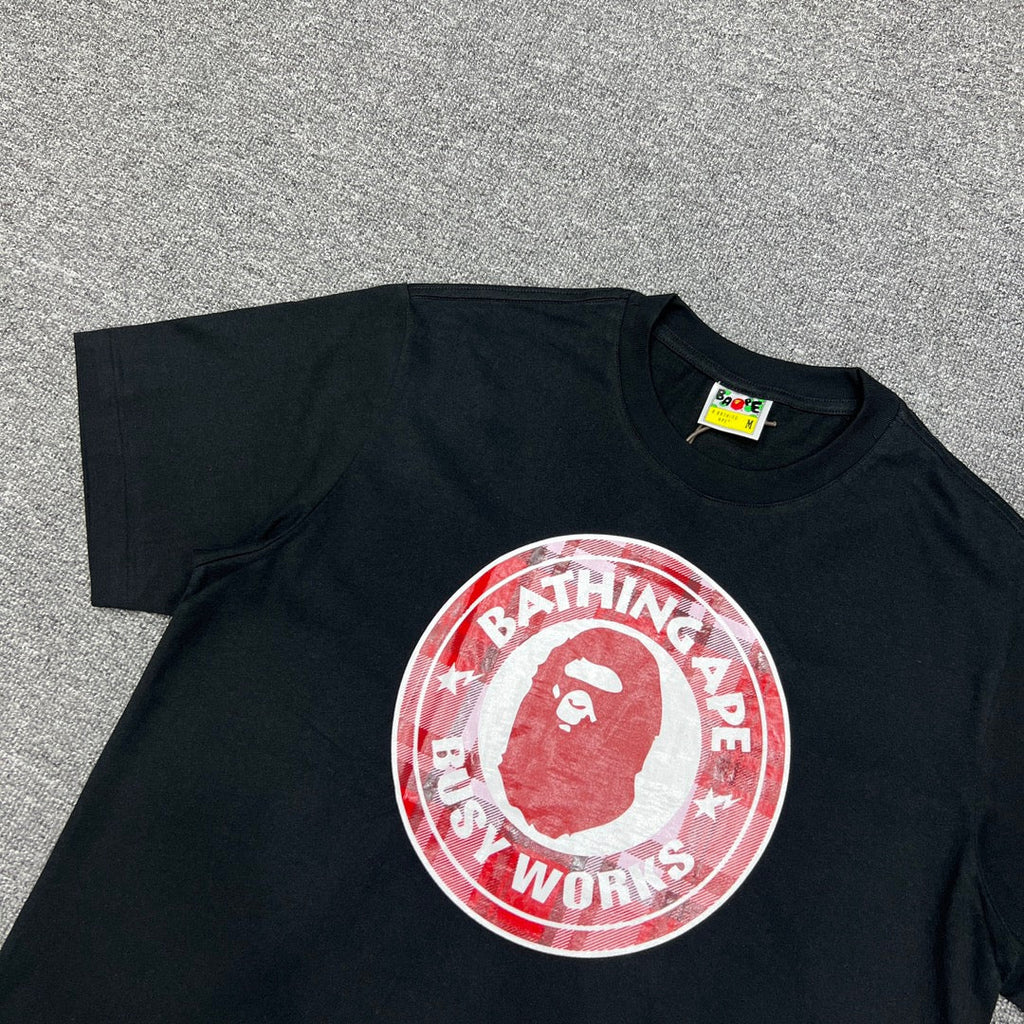 Bathing Shark and ape head print T-Shirt NextBlock